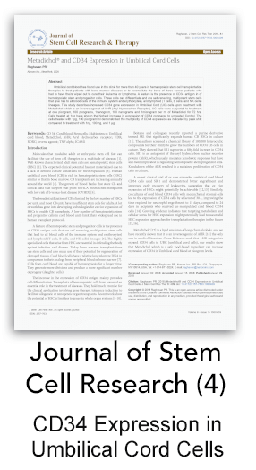 Nano Soma, CD34 Expression in Umbilical Cord Cells
