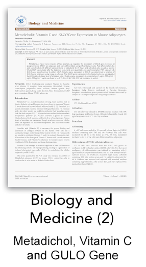 Nano Soma, Metadichol, Vitamin C and GULO Gene Expression
